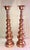 1980s Brass Painted Metallic Copper Candle Sticks - a Pair For Sale In Sacramento - Image 6 of 6
