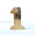 A vintage, solid brass, heavy paper weight or trophy in the form of the number 1.