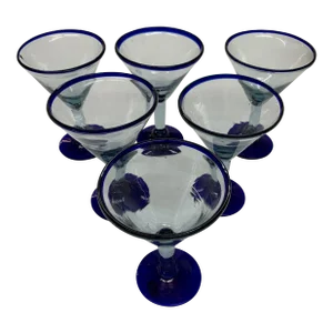 2000s Margarita or Martini Glasses -Set of 6