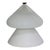 Mid-Century Modern Venini Table Lamp White, Clear, Red Cap For Sale - Image 13 of 13