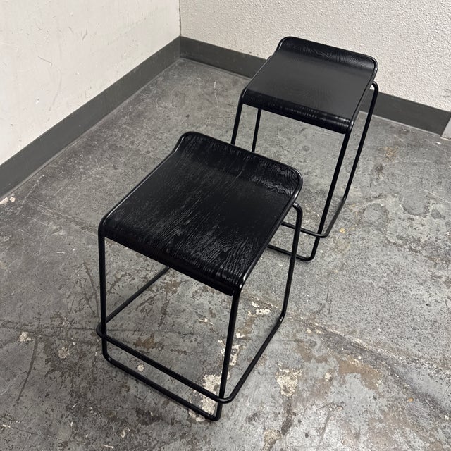 Wood Blu Dot Ready Counter Stools, Pair For Sale - Image 7 of 12
