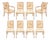 Set of Eight Maison Jansen Attributed Directoire Style Dining Chairs For Sale