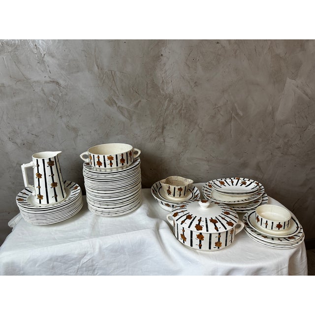 Vintage Art Deco Dinner Service, 1930, Set of 59 For Sale - Image 13 of 15