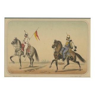 José Rubio Y Villegas, Princess Hussars, 1861, Lithograph For Sale