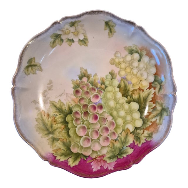 Bavarian Vintage Decorative Fruit Plate For Sale