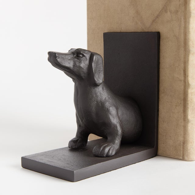 Modern Dachshund Bookends, Set Of 2 For Sale - Image 3 of 4