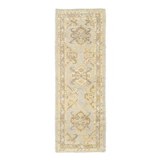 Pasargad DC Pasargad Turkish Hand Knotted Oushak Runner Rug For Sale