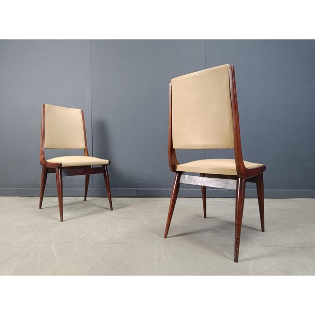 1950s Mid-Century Italian Dining Chairs, 1950s, Set of 6 For Sale - Image 5 of 13
