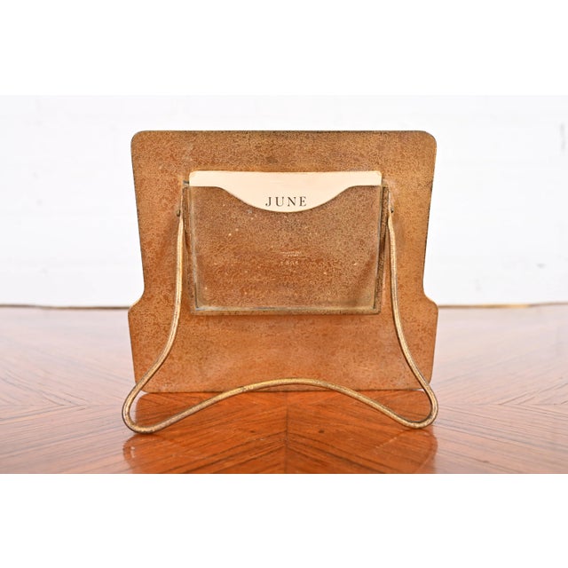 Tiffany Studios New York Graduate Bronze Doré Desk Calendar Frame or Picture Frame For Sale - Image 10 of 12