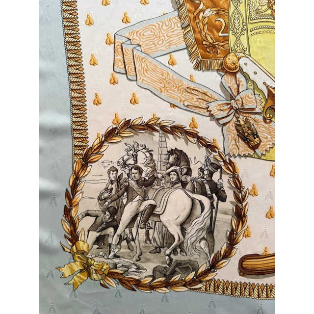 Hermès Napoléon Silk Scarf 1985 Designed by Philippe Ledoux For Sale - Image 10 of 12