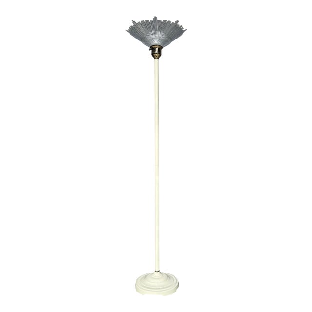 Vintage Art Deco Style Hollywood Regency Floor Lamp For Sale