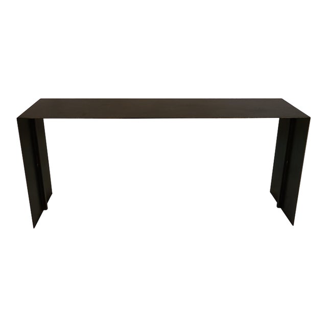 Steel Waterfall Console Table For Sale
