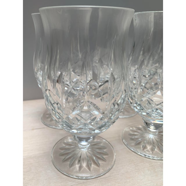 Glass Mid 20th Century Waterford Water Glasses Set of 6 For Sale - Image 7 of 8