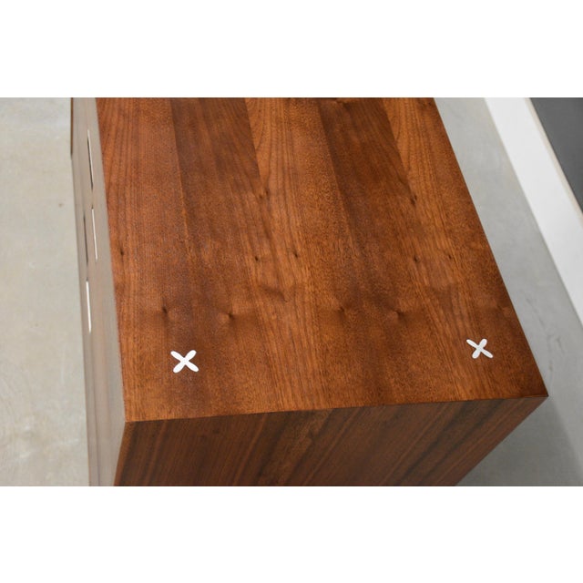 Wood 1960s Refinished 36" American of Martinsville Walnut Dresser Chest For Sale - Image 7 of 11