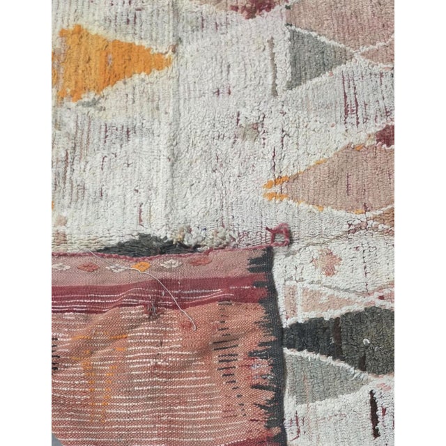 1960s Abstract Moroccan Rug - 8.1 X 5.3 Ft For Sale - Image 4 of 8