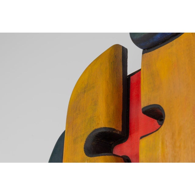 Cobra Art Wall Sculpture in Painted Wood from Le Corbusier, France, 1970s For Sale - Image 16 of 18