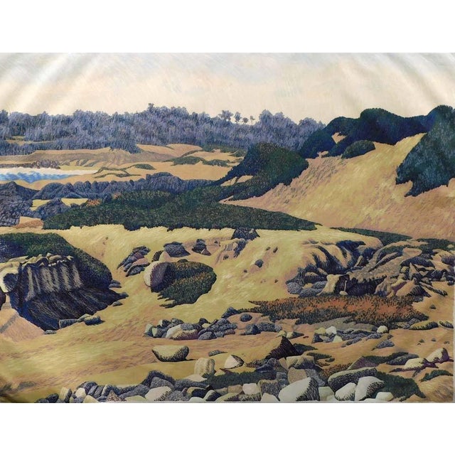 "Dunes" by Gordon Mortensen Hand signed, titled, dated and numbered by the artist in pencil Limited Edition Woodcut Art...