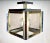 Mid 20th Century 1960’s Mid Century Modern Sonneman Cube Chrome / Brass Ceiling Light Fixture For Sale - Image 5 of 12