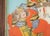 Wood Late Meiji to Tisho Era Antique Japanese Reverse Glass Painting For Sale - Image 7 of 18