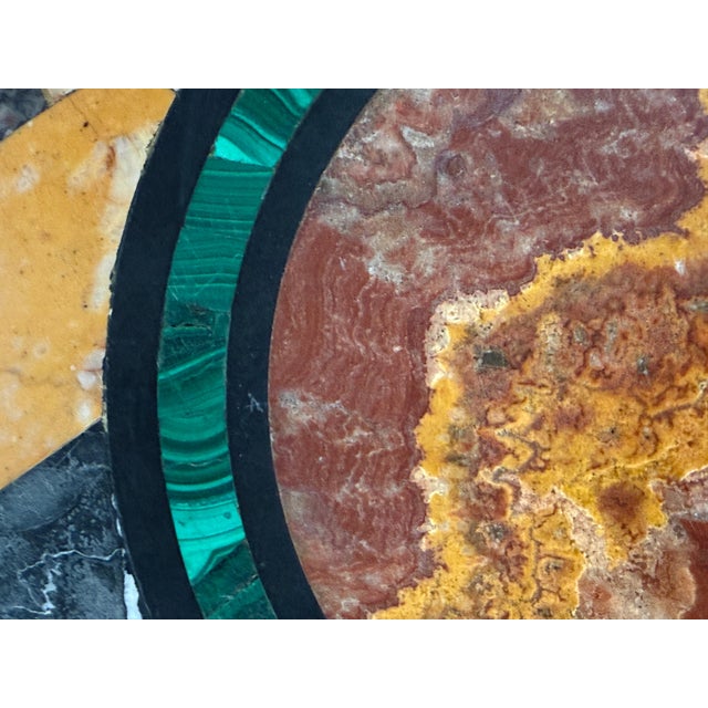 Abstract 19th Century Specimen Marble Table Top with Custom Base For Sale - Image 3 of 14