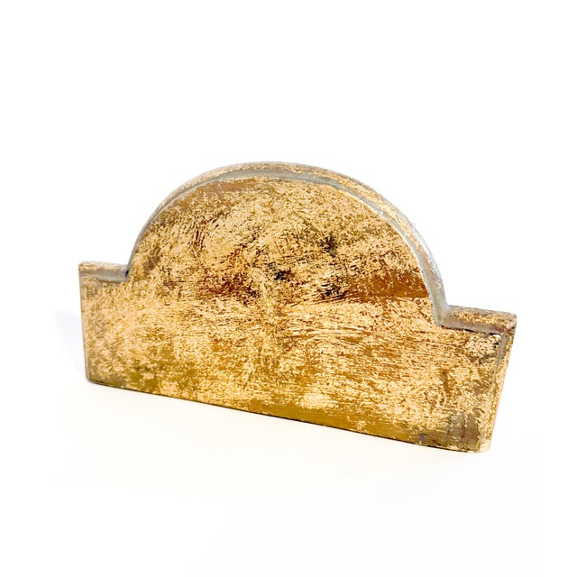 Mid 18th Century Mid 20th Century Neoclassical Style Gilded Wall Brackets For Sale - Image 5 of 6