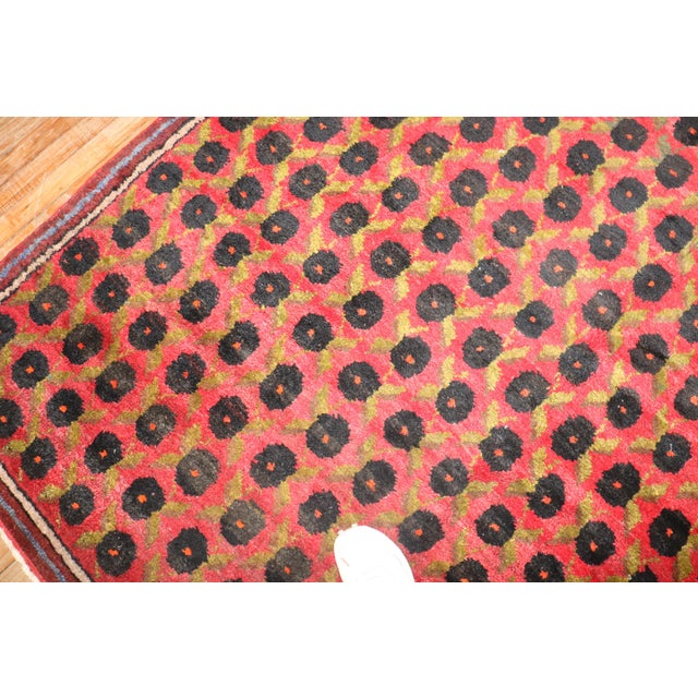 Zabihi Collection Red Vintage Turkish Kars Rug - 6'6" x 9' For Sale - Image 9 of 12