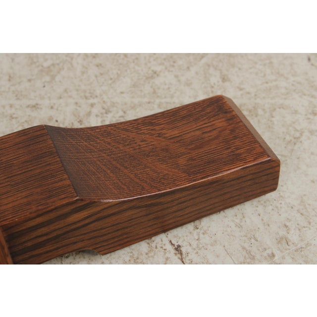Brown Stickley Round Mission Oak High Top Pub Table For Sale - Image 8 of 15