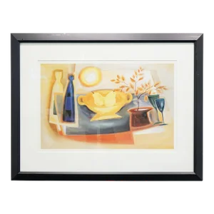 Late 20th Century The Feast Litho Craft, Framed