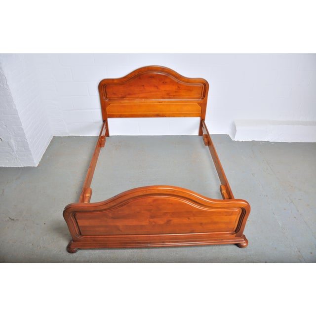 Vintage French Country Style Cherry Wood Full Size Bed Frame Chairish