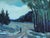 Mid-Century Modern 'The Long Turn Home' Vintage Swedish Expressive Landscape Oil Painting, Framed For Sale - Image 10 of 16