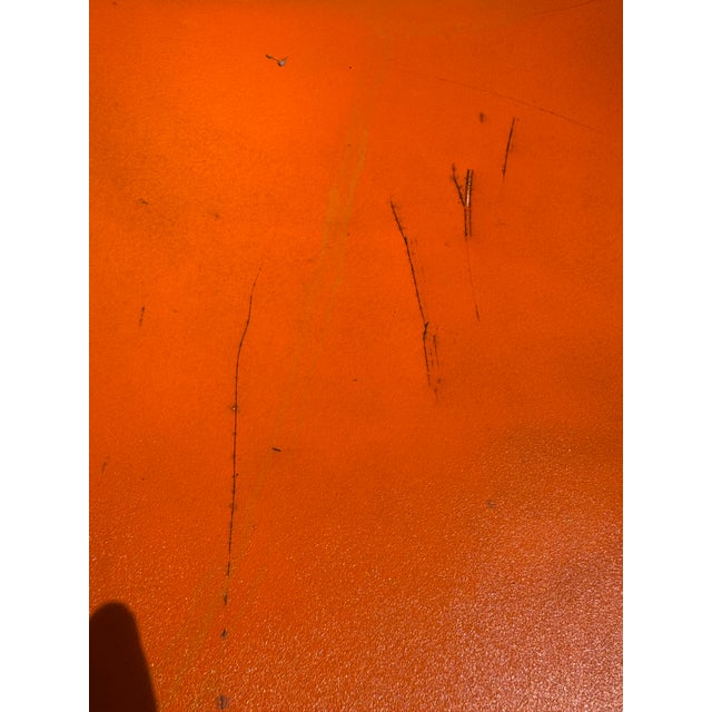 Set of 6 David Rowland 40/4 Chairs Orange Metal Seat Mid Century Stack Chairs Steel Frame For Sale - Image 15 of 15