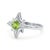 Contemporary Peridot Compass Design Ring, North Star Celestial Ring Us 7 For Sale - Image 3 of 4