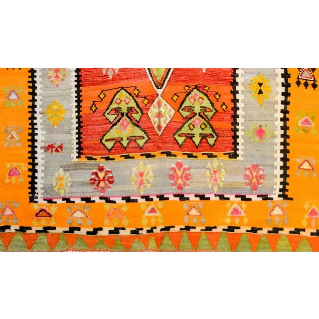 1940s Early 20th Century Turkish Kilim Rug For Sale - Image 5 of 6