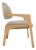 Arches Dining Chair in Grey Bouclé and Oak from Insidherland For Sale