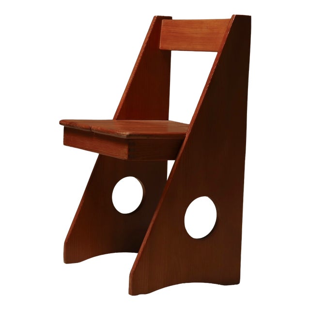 Pine Accent Chair by Gilbert Marklund for Furusnickarn AB, 1970s For Sale