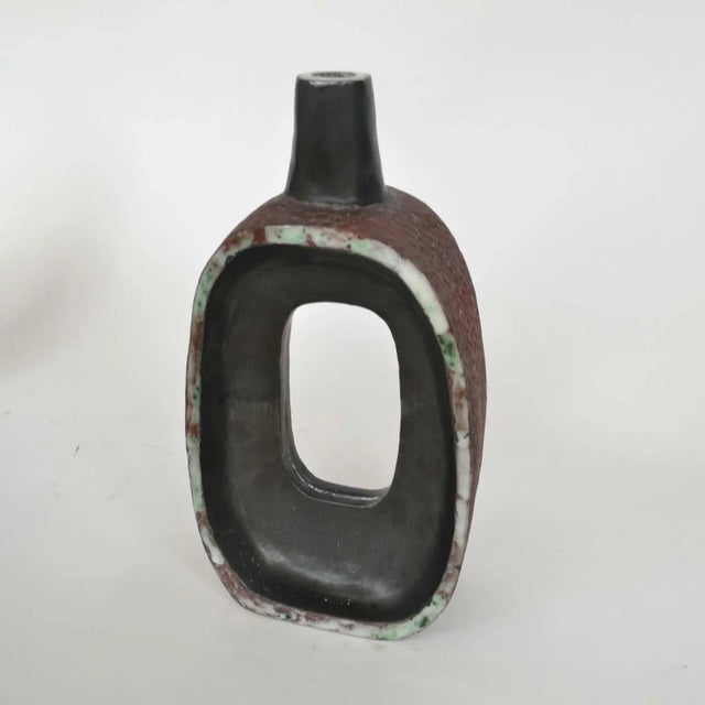 Brown Hand Formed Studio Pottery Vases by Krystyna Czelny, 1960s, Set of 3 For Sale - Image 8 of 18