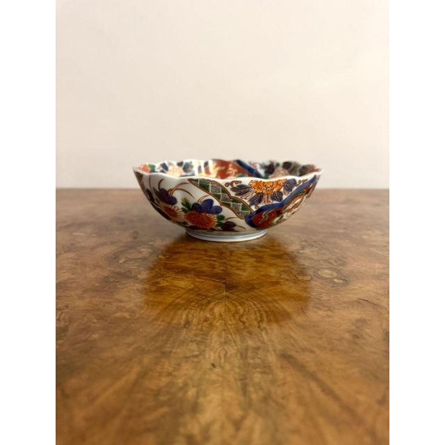 Antique Japanese Imari Bowl, 1900 For Sale - Image 9 of 9
