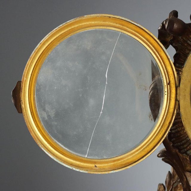 Antique Table Clock in Gilded Bronze, France, 19th Century For Sale - Image 5 of 11