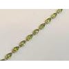 15 Carat Genuine Natural Peridot & Diamond Tennis Bracelet 14 Karat White Gold For Sale - Image 16 of 18