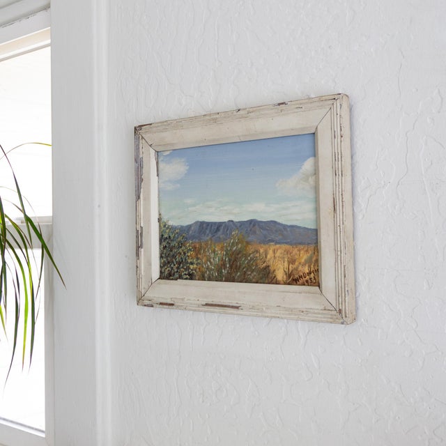 Small Desert Landscape of the American Southwest by W N Dougherty 1953 For Sale - Image 4 of 10