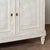 19th Century Large White Gustavian Style Pine Bookcase Display Cabinet With Glass Doors For Sale - Image 13 of 15