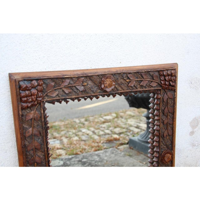 19th Century 19th Century Black Forest Tramp Mirror For Sale - Image 5 of 7