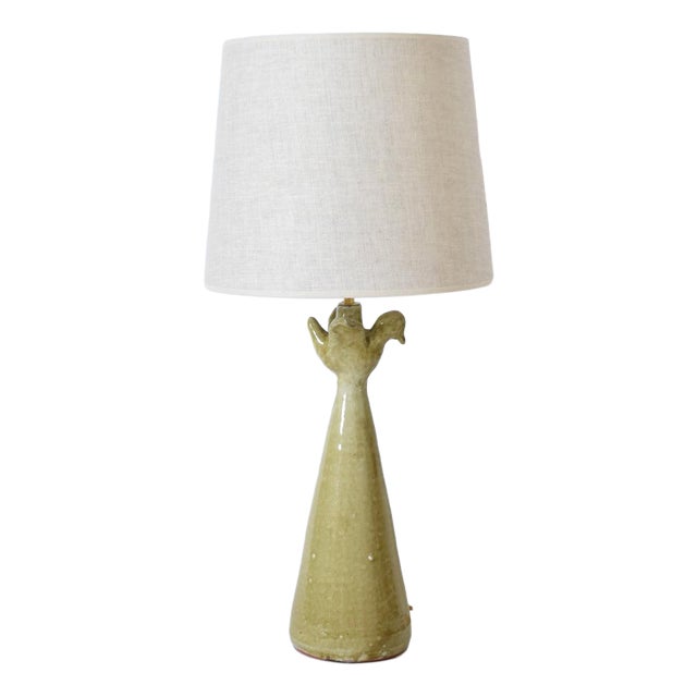 Brejos Beige Ceramic Lamp by Barracuda Interiors For Sale