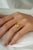Canary Yellow Modern Glam 2.04ct Lemon Topaz Diamond Clover Cocktail Ring in 14k Gold Size 4 For Sale - Image 8 of 14