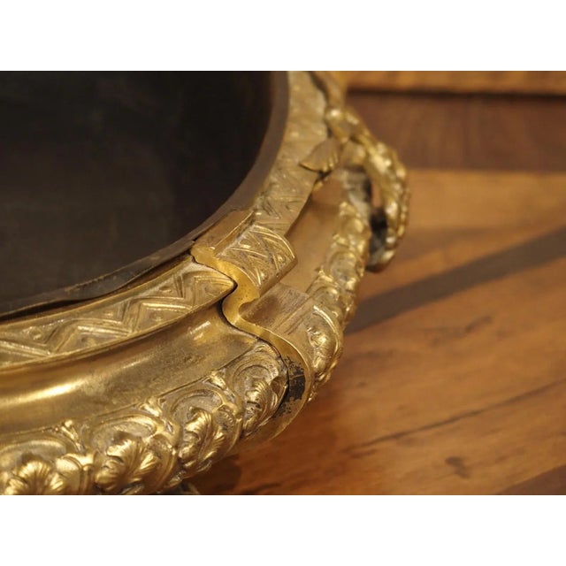 Neoclassical Gilt Bronze Jardiniere From France, Circa 1850 For Sale In Dallas - Image 6 of 13