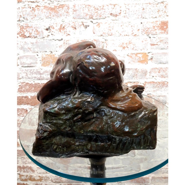 Paul-Albert Bartholomé - Nude Crying -Original Bronze Sculpture-C.1900s For Sale - Image 4 of 12