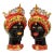Pair of Sicily & More Handcrafted Ceramic Moore Head Vases by Caltagirone For Sale