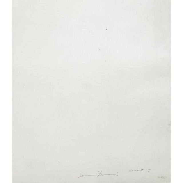 Lithograph, 1971 handsigned by the artist in pencil trial proof signed and annotated "variant i" on the back printer :...