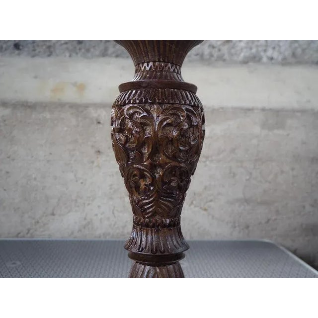 Wood Mid-Century Wooden Vase, Czechoslovakia, 1960s For Sale - Image 7 of 13