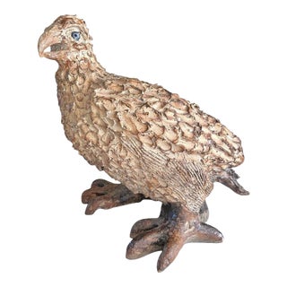 Vintage Life-Size Pottery Bird For Sale